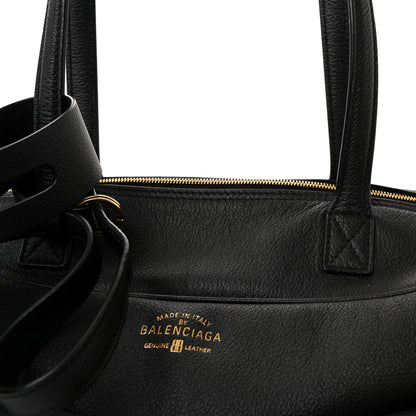 Balenciaga Grained Calfskin Medium Carrie Bowling Bag Black 7 of 9