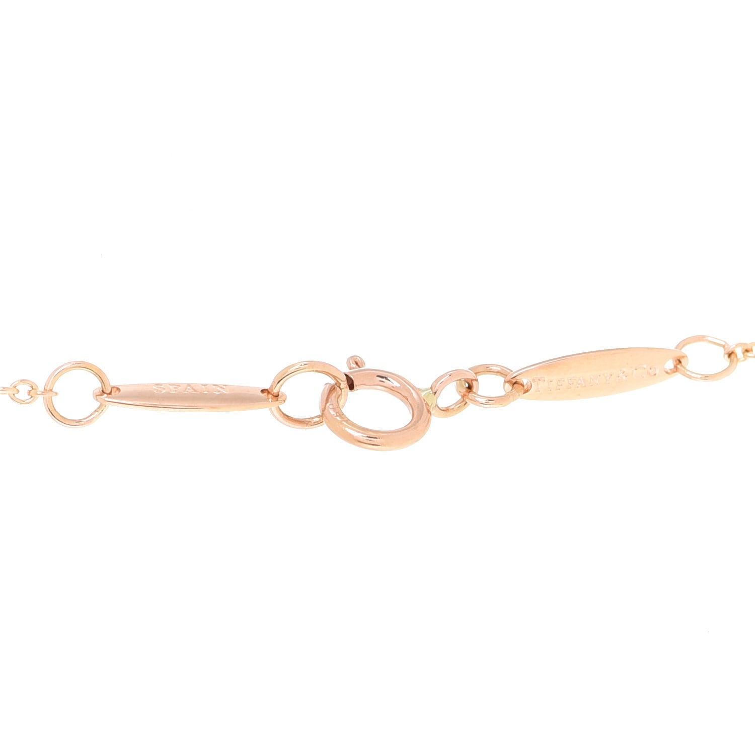 Tiffany 18K Rose Gold 9mm Elsa Peretti Bean Pendant Necklace 5 of 5
