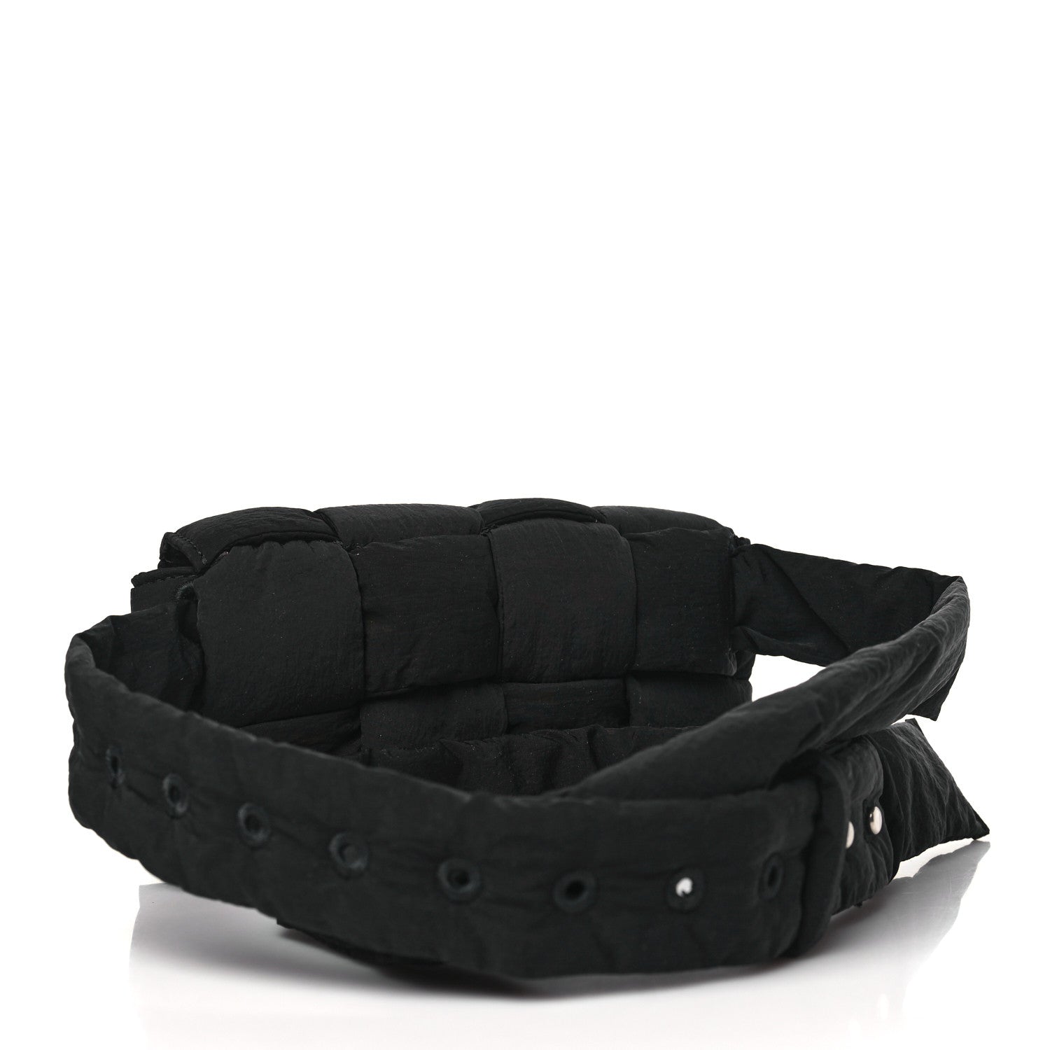 Bottega Veneta Nylon Intrecciato Padded Tech Mini Cassette Belt Bag Black 3 of 10