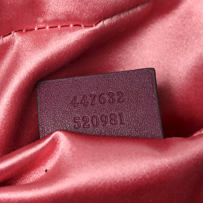 Gucci Velvet Matelasse Small GG Marmont Chain Shoulder Bag Fuchsia Violet Cyclamen 7 of 11