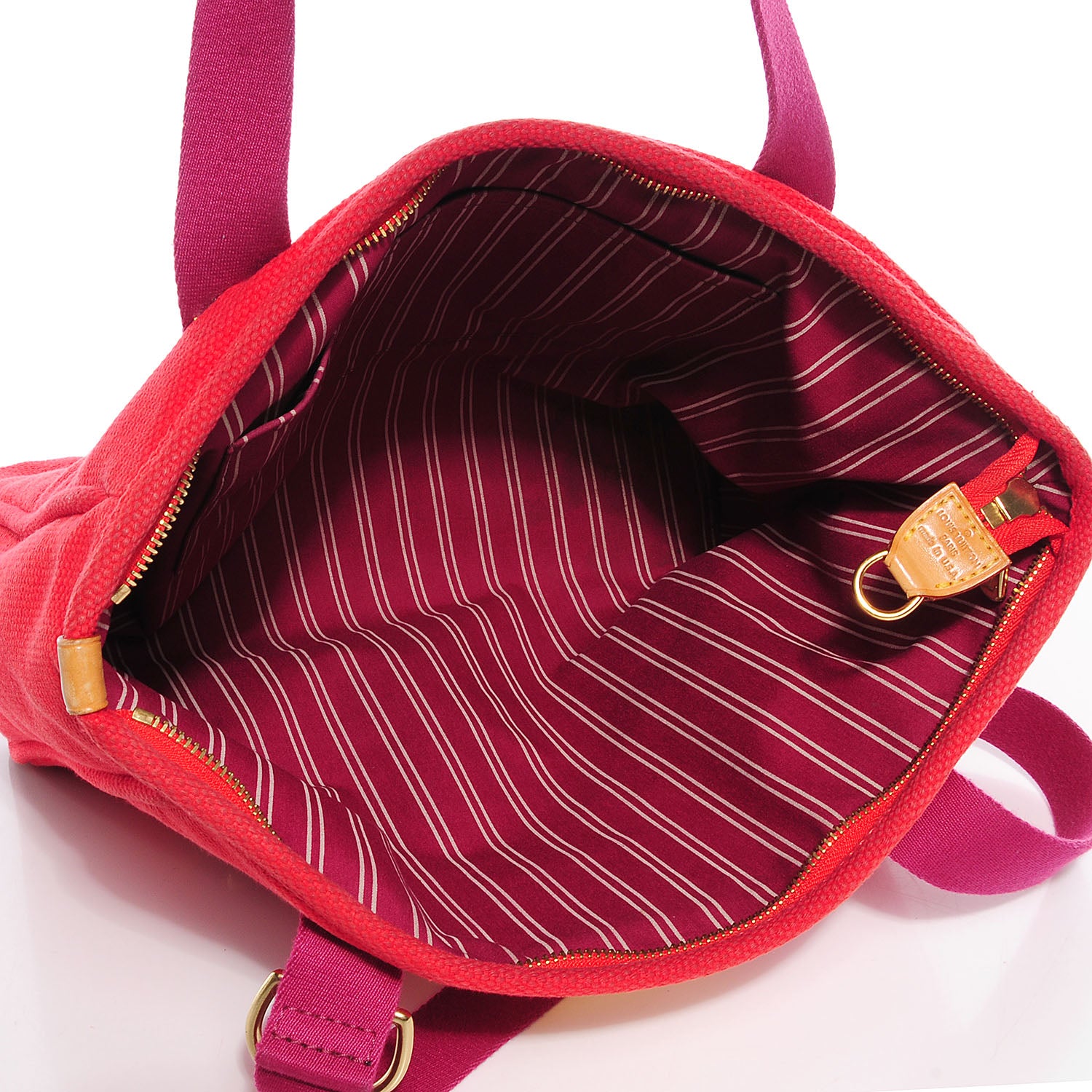 Louis Vuitton Toile Antigua Cabas MM Red Pink 5 of 7