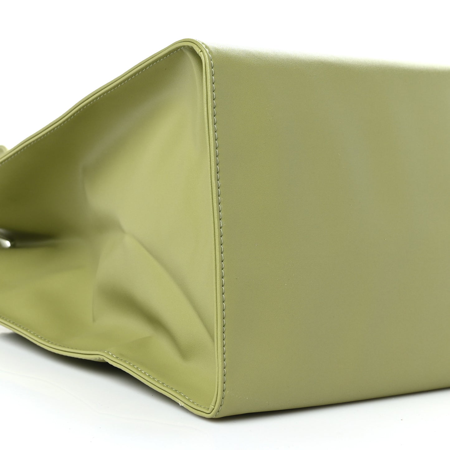 Vegan Leather Large Shopping Bag Drab