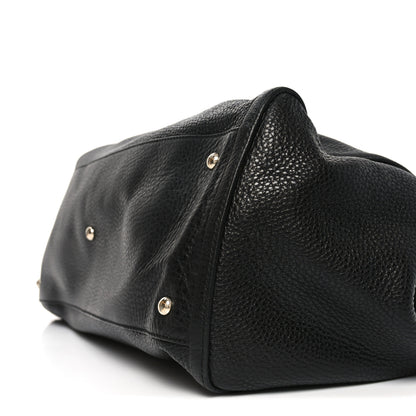 Gucci Pebbled Calfskin Large Soho Shoulder Bag Black 10 of 11