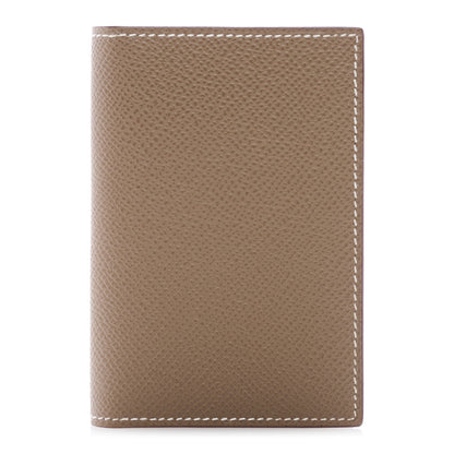Hermes Epsom MC2 Euclide Card Holder Case Etoupe 1 of 7