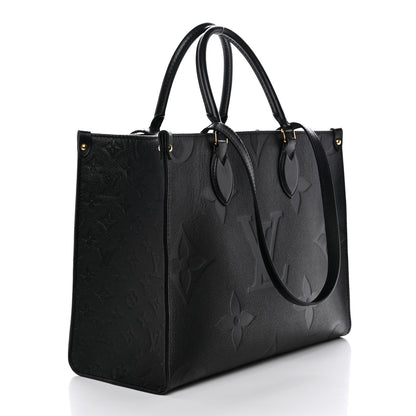 Louis Vuitton Empreinte Monogram Giant Onthego MM Black 3 of 10