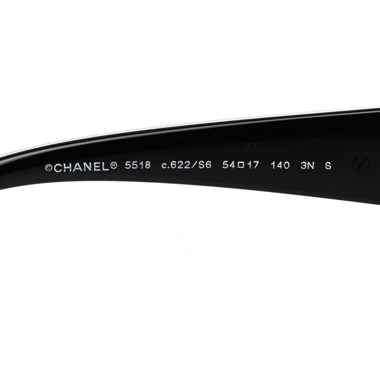 Chanel Acetate Enamel Heart Square Sunglasses 5518 Black 6 of 9