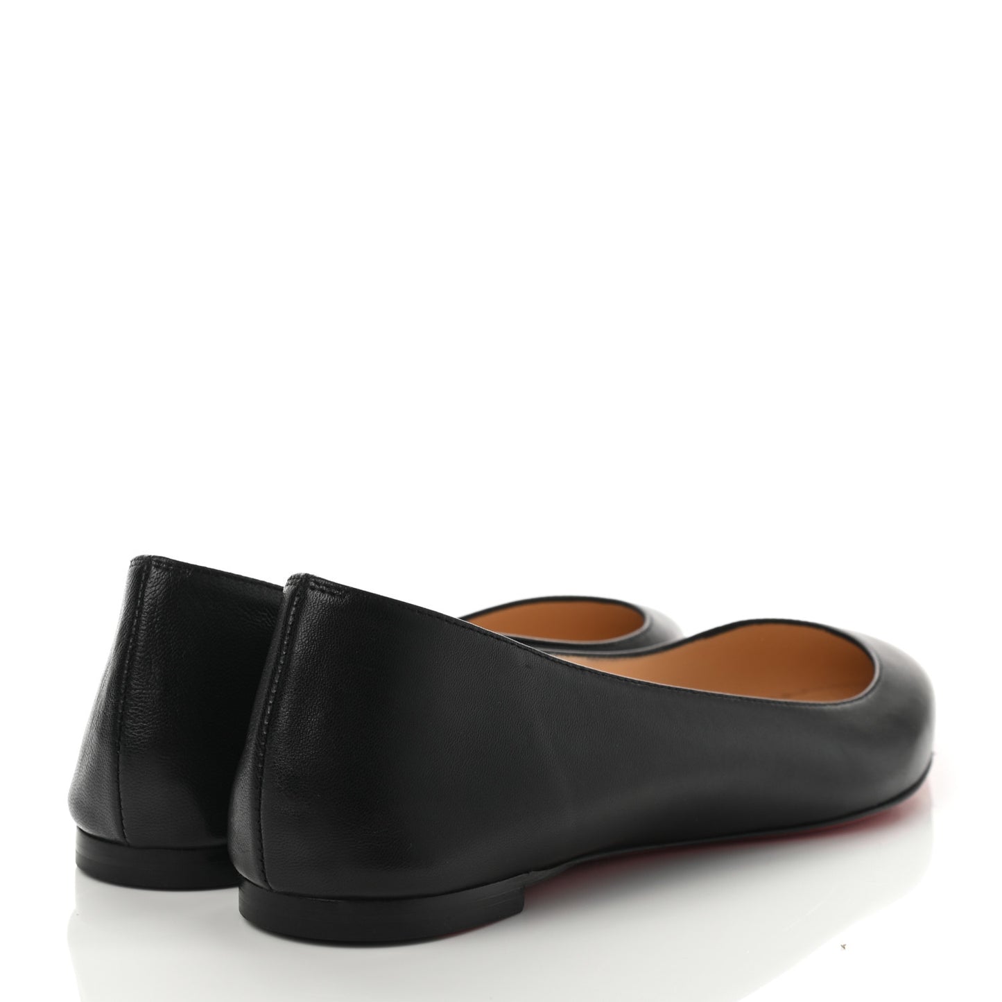 Shiny Nappa Ballalla Flats 38 Black