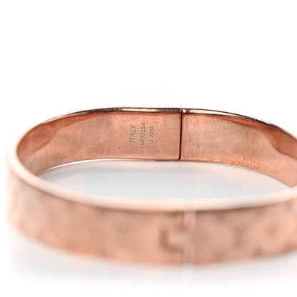 Louis Vuitton Brass Monogram Nanogram Cuff M Pink Gold 5 of 6