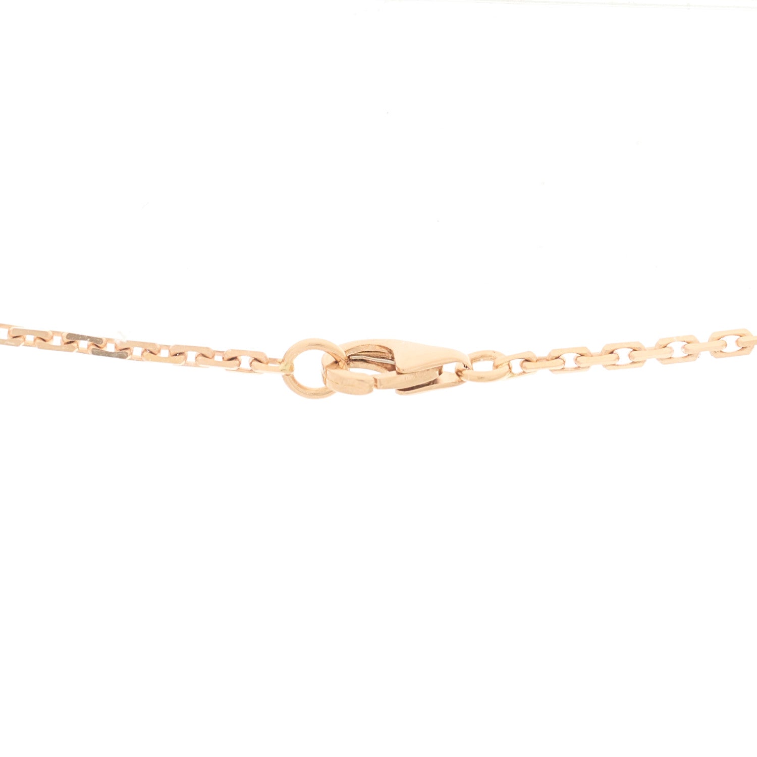 Cartier 18K Pink Gold Diamond Interlocking LOVE Necklace 8 of 8