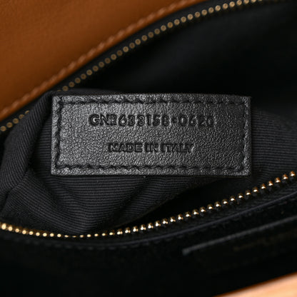 Saint Laurent Suede Monogram Medium Niki Chain Satchel Cinnamon 7 of 10