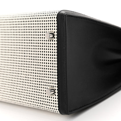 Hermes Toile Quadrille Swift Kelly Sellier 28 Ecru White Black 10 of 13