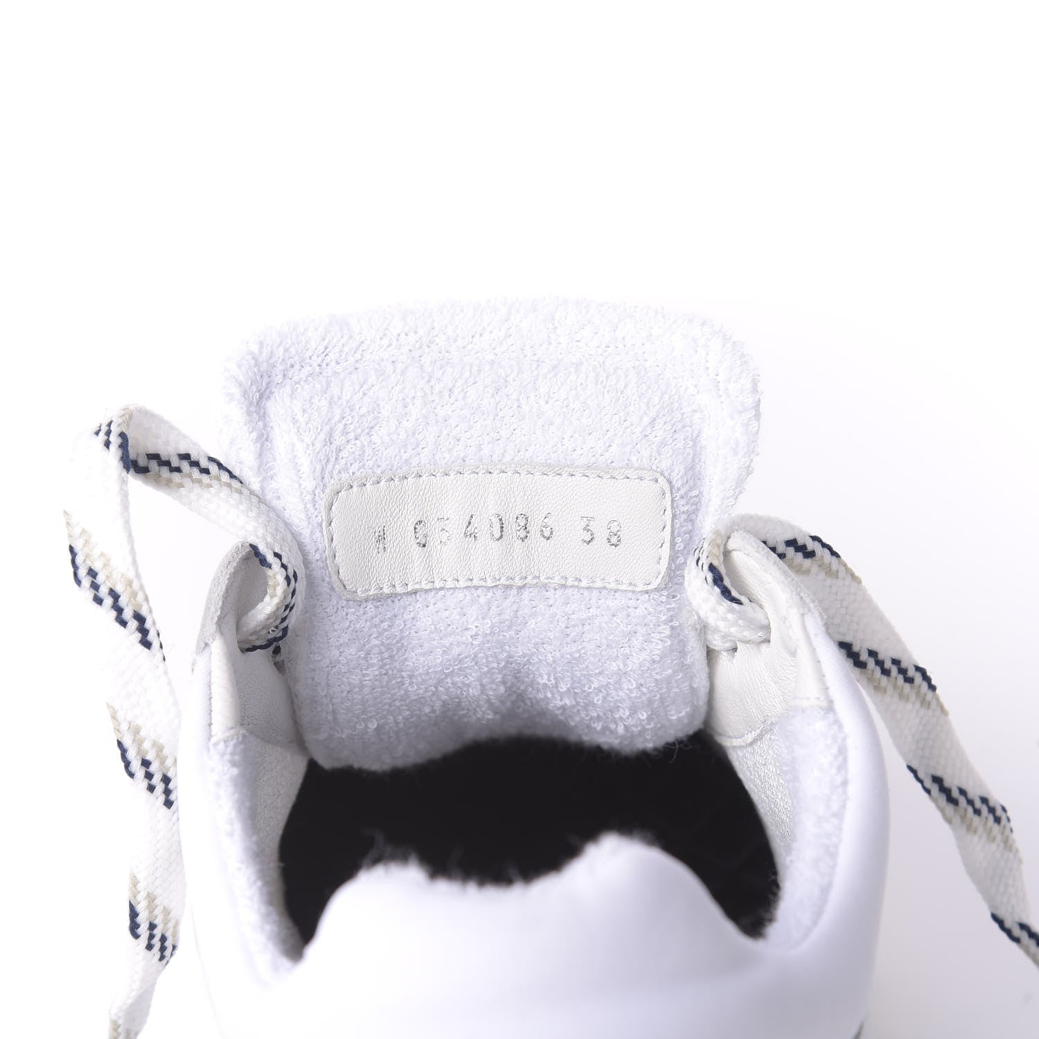 Chanel Calfskin Mesh Lycra Womens Logo Sneakers 38 White 9 of 10