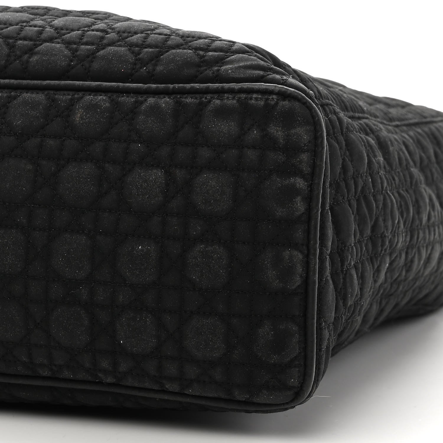 Christian Dior Nylon Cannage Large Lady Dior Tote Black 10 of 12