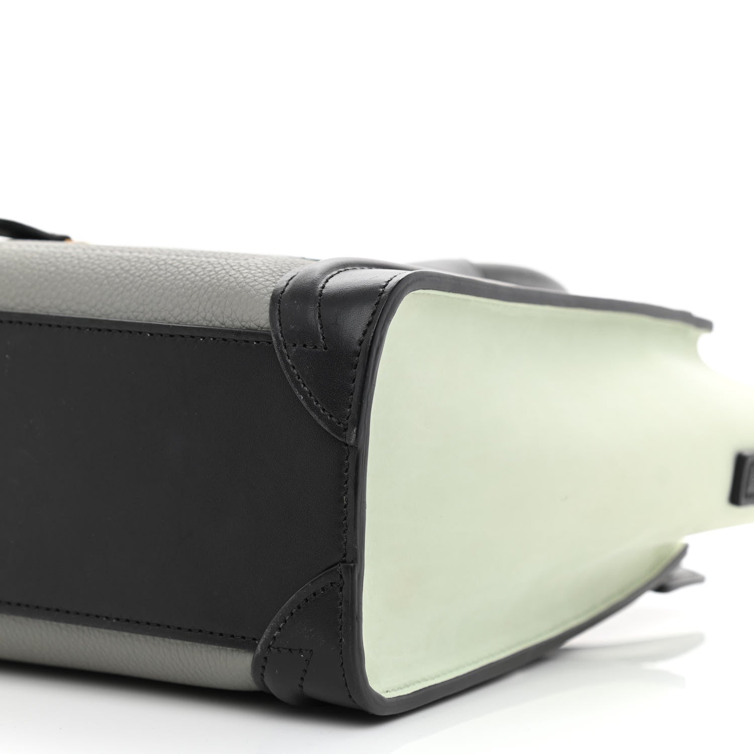 Celine Calfskin Nano Tri-Color Luggage Zinc Almond 11 of 11