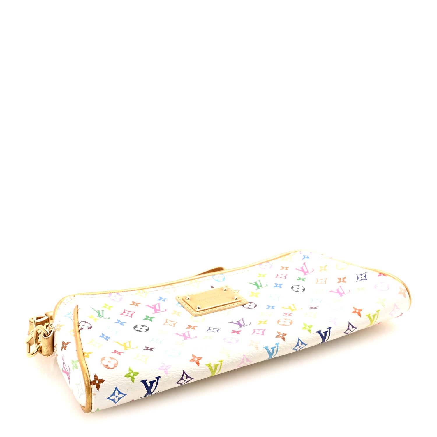 Louis Vuitton Monogram Multicolor Kate Clutch White 4 of 6