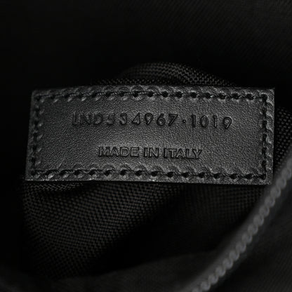 Saint Laurent Canvas City Backpack Black White 7 of 10