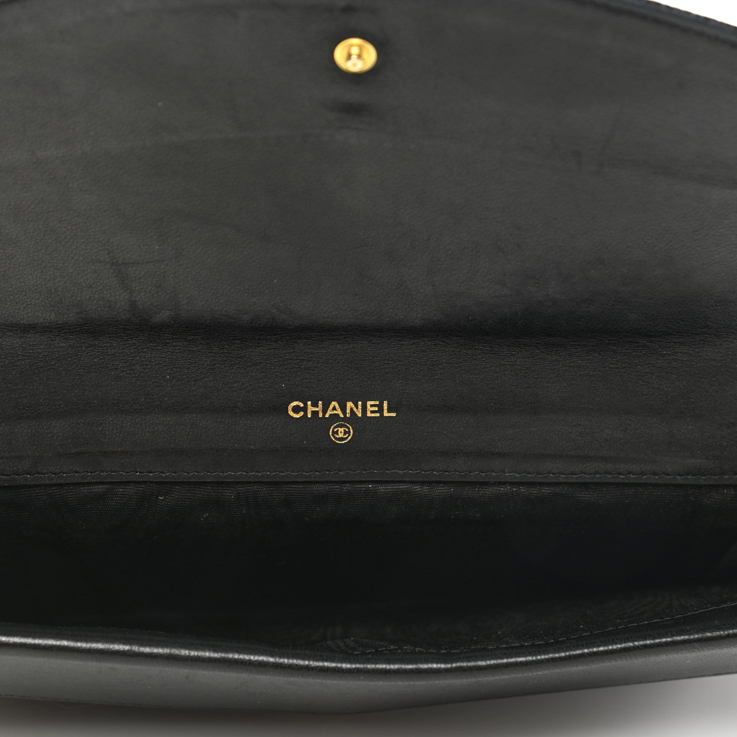 Chanel Caviar Timeless CC Yen Wallet Black 5 of 9