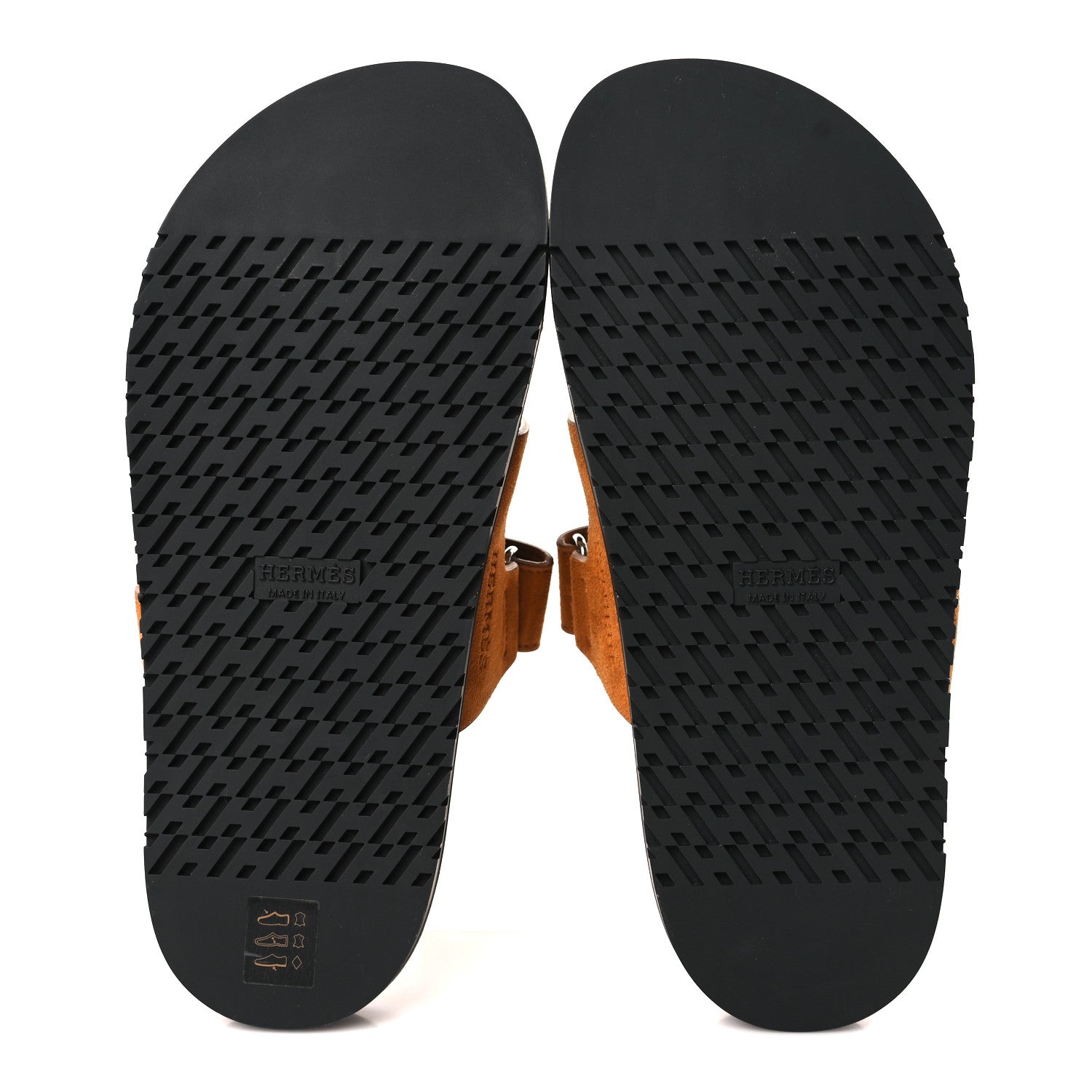 Hermes Suede Goatskin Womens Chypre Sandals 37 Naturel 5 of 9