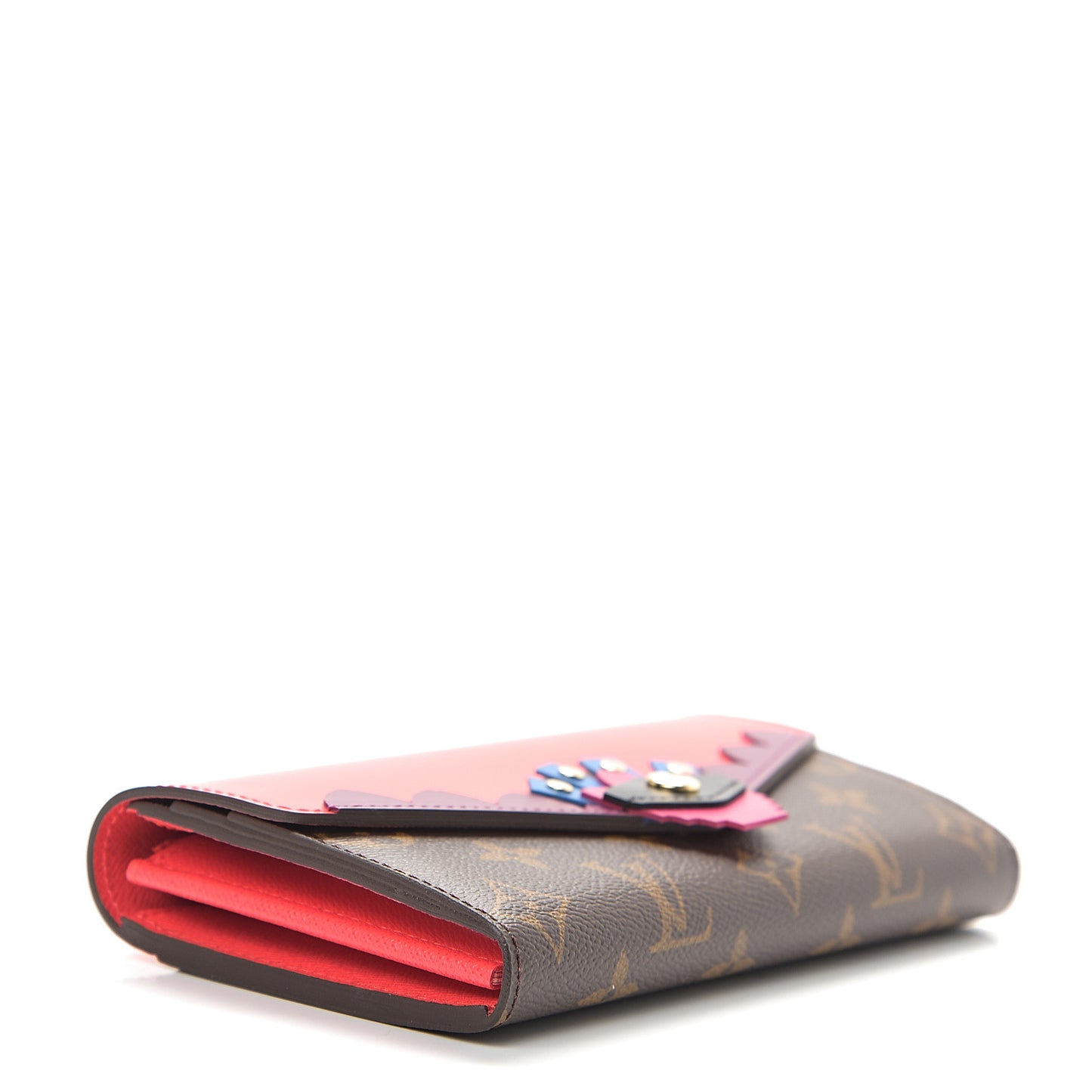 Monogram Tribal Mask Sarah Wallet Purple