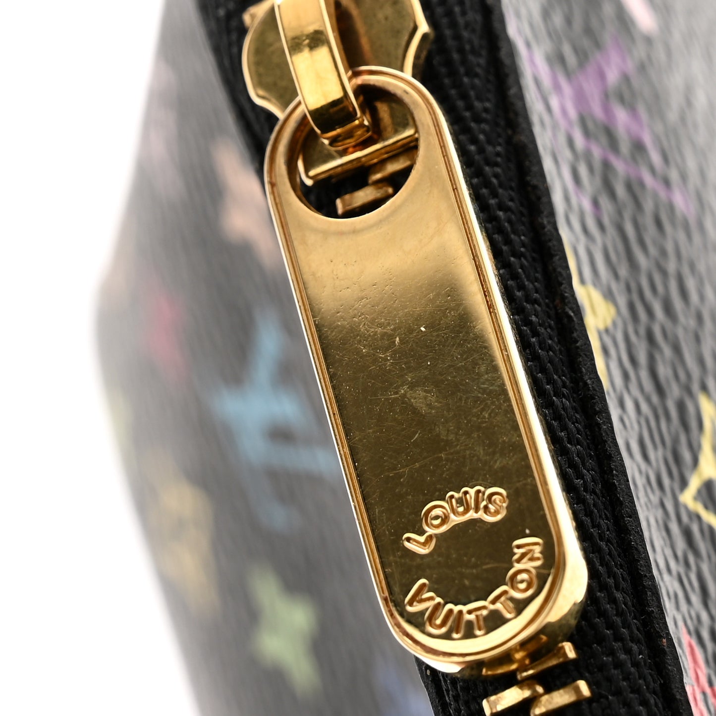 Monogram Multicolor Cosmetic Pouch Black Grenade