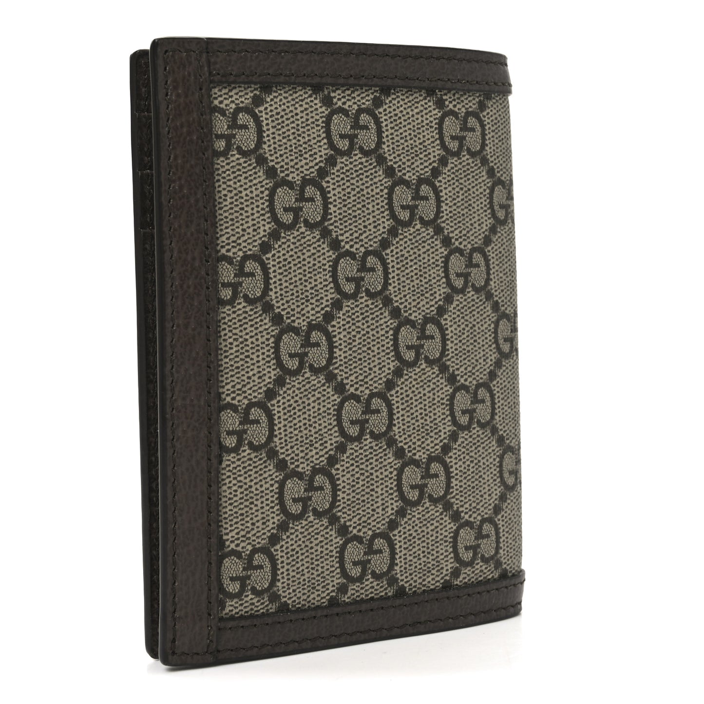 GG Supreme Monogram Web Ophidia Passport Case Beige New Acero