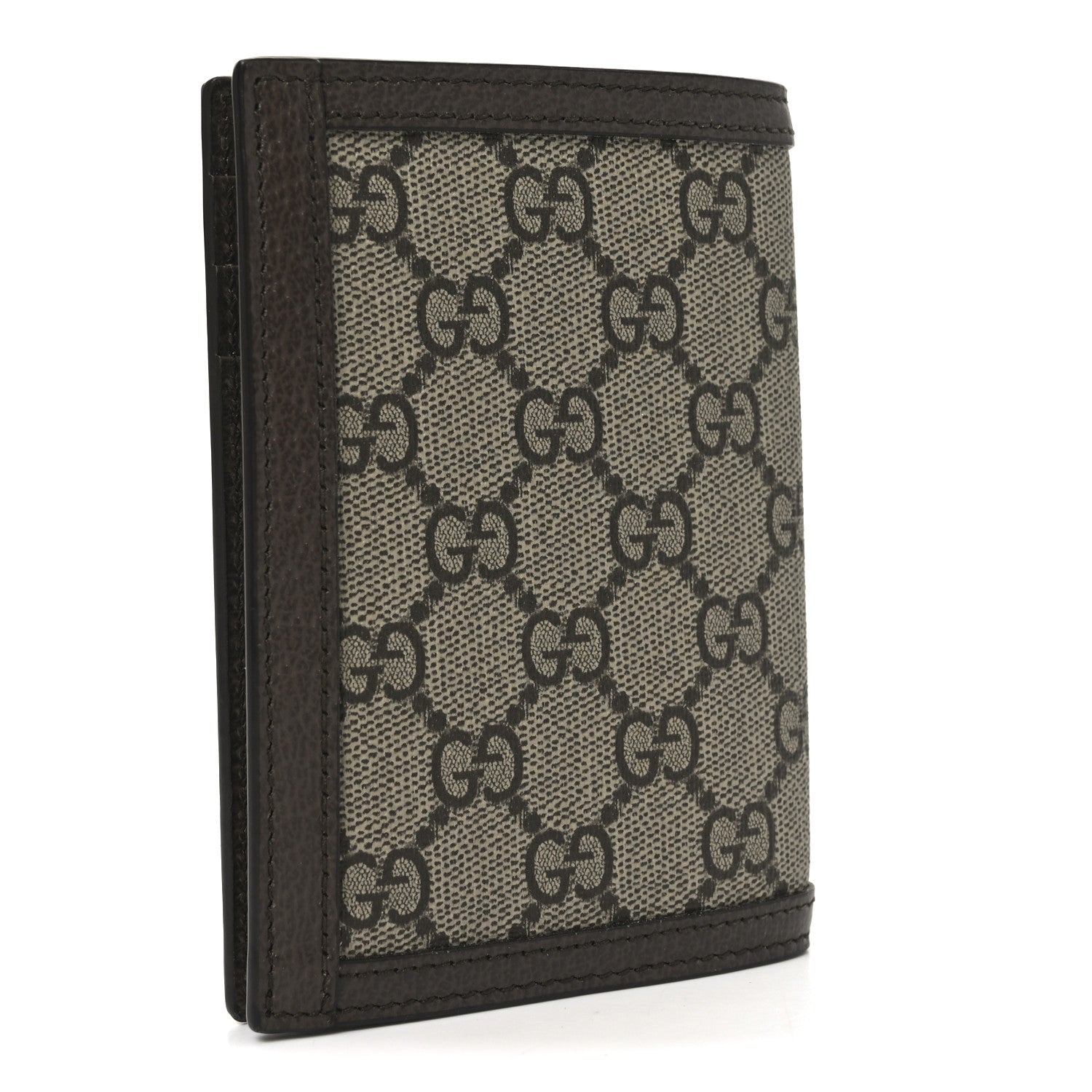 Gucci GG Supreme Monogram Web Ophidia Passport Case Beige New Acero 3 of 7