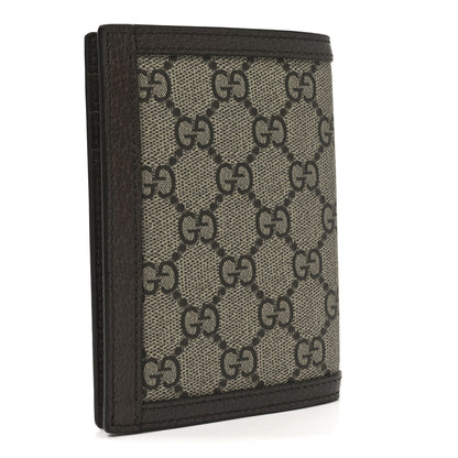 Gucci GG Supreme Monogram Web Ophidia Passport Case Beige New Acero 3 of 7