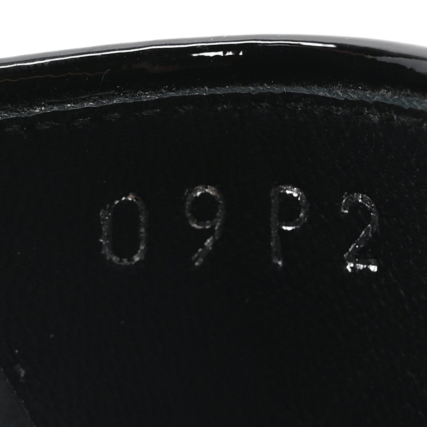 Lambskin Metallic Wedge 35.5 Black