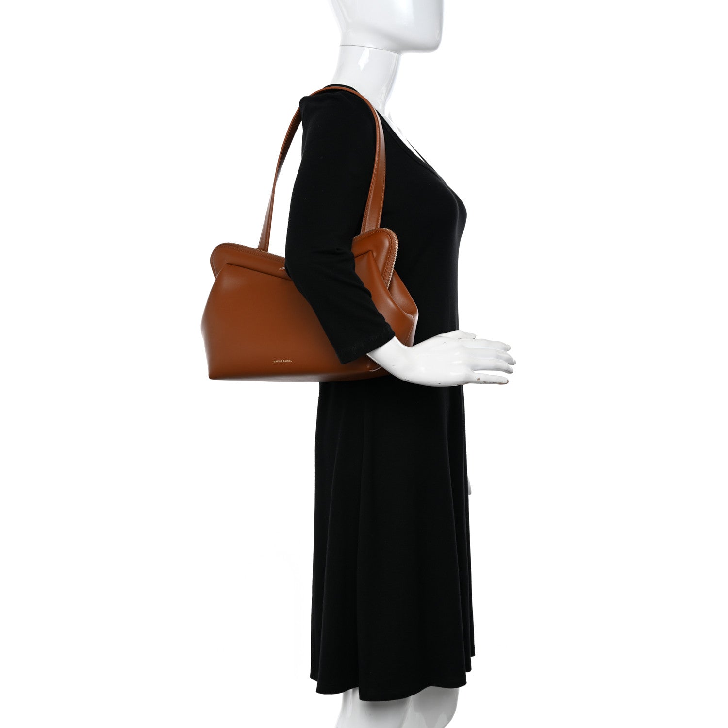 Mansur Gavriel Smooth Calfskin M Frame Bag Camel 2 of 10