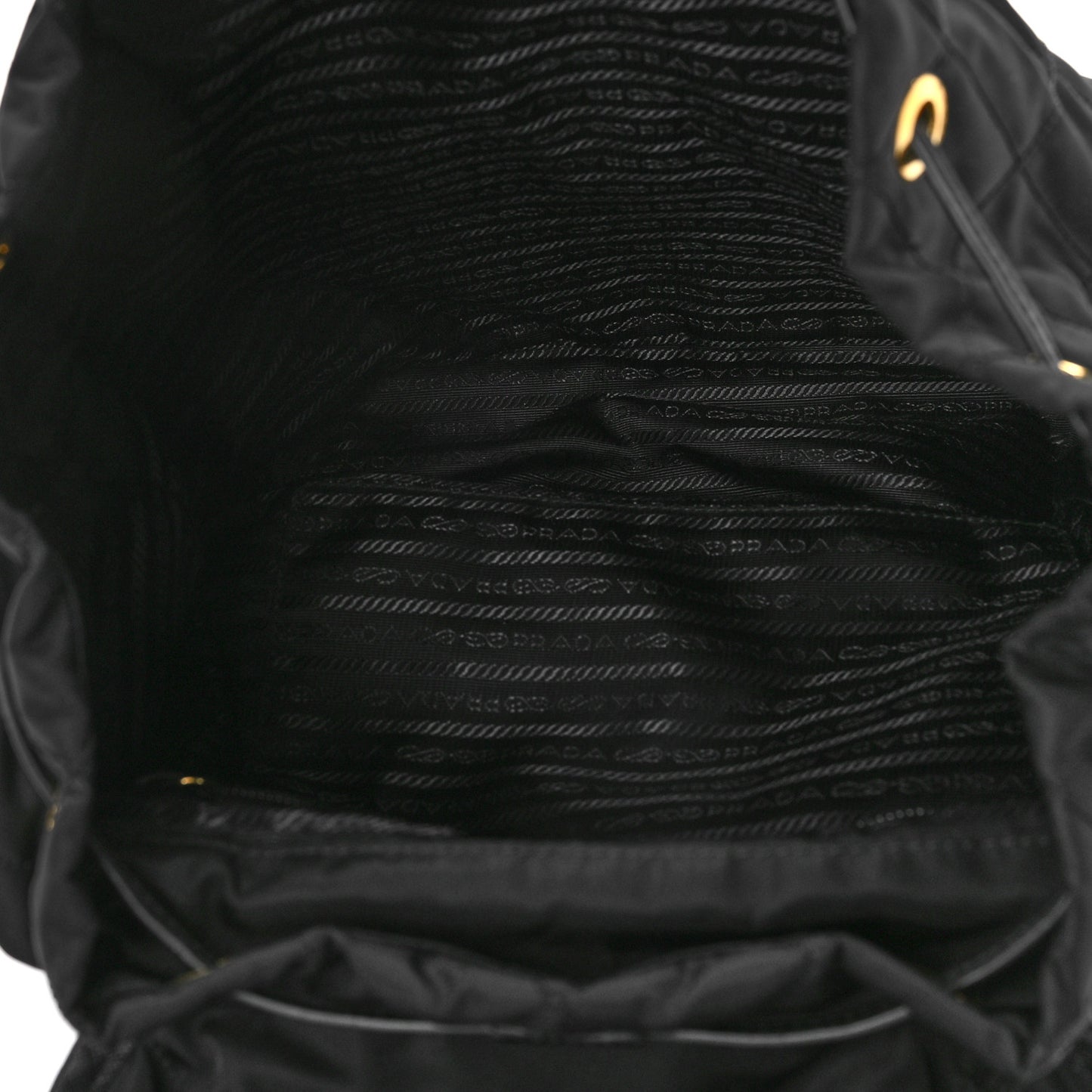 Tessuto Saffiano Impuntu Backpack Black