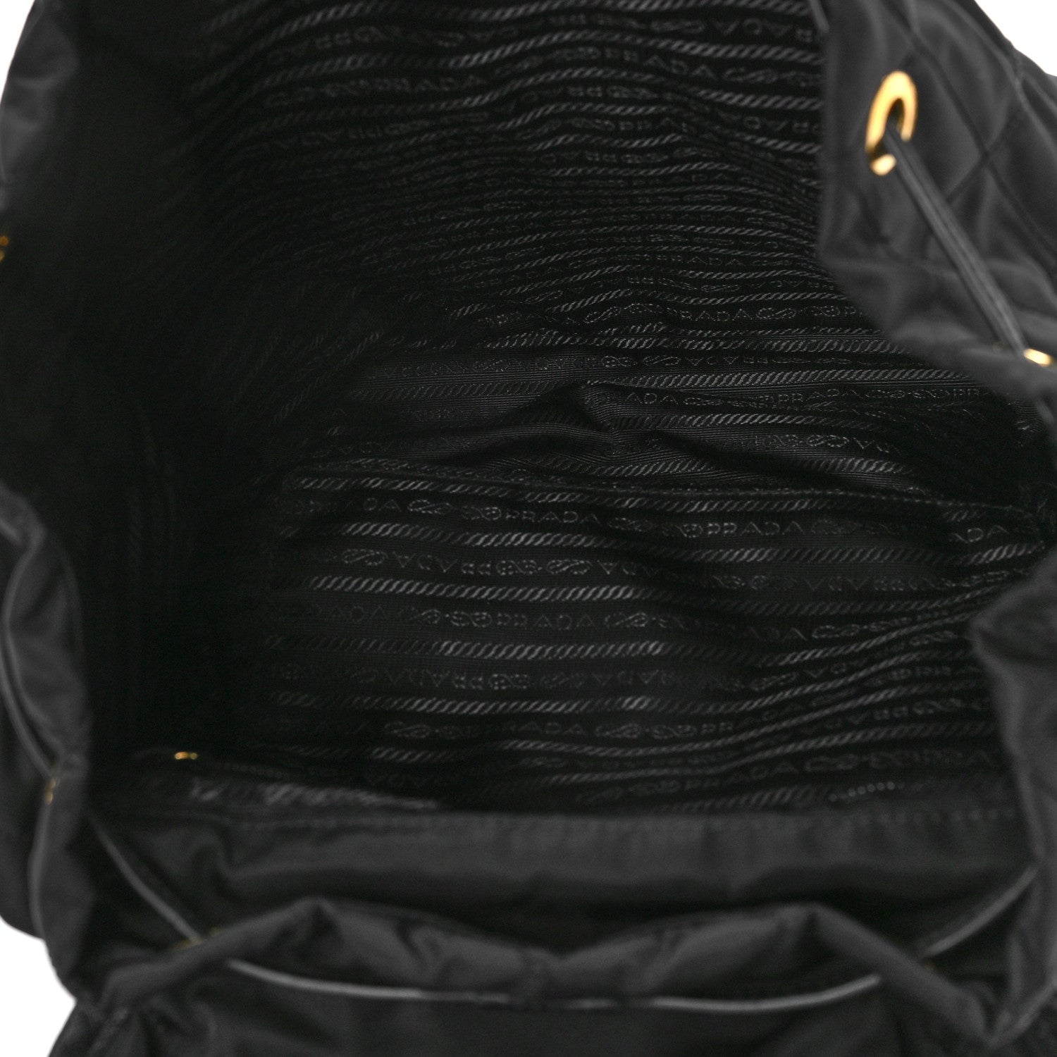 Prada Tessuto Saffiano Impuntu Backpack Black 5 of 9