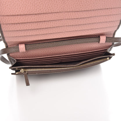 Gucci Dollar Calfskin Bi-Color Mini Swing Wallet Bag Grey Field Soft Pink 5 of 9