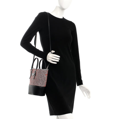 Balenciaga Veau Woven Shopper Tote Red 2 of 11