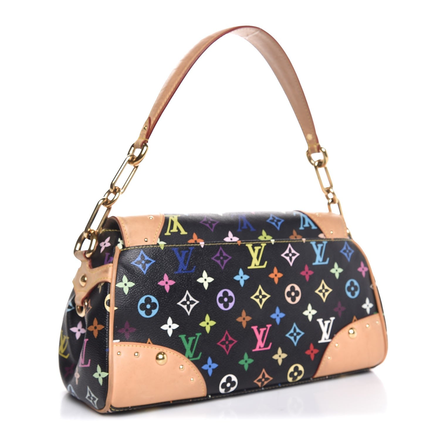 Louis Vuitton Monogram Multicolor Beverly MM Black 3 of 15