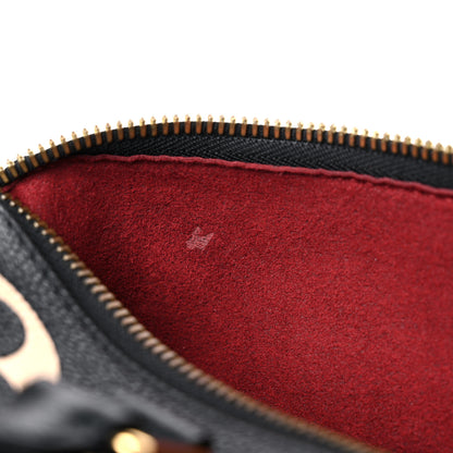 Louis Vuitton Empreinte Monogram Giant Speedy Bandouliere 25 Black Beige 9 of 10