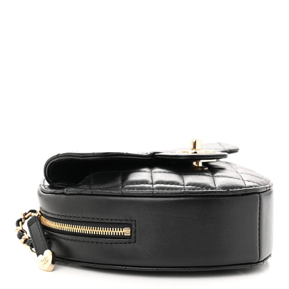 Chanel Lambskin Quilted CC In Love Heart Bag Black 4 of 10