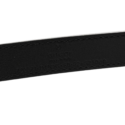 Gucci Calfskin Strawberry Buckle Thin Belt  80 32 Black 3 of 6