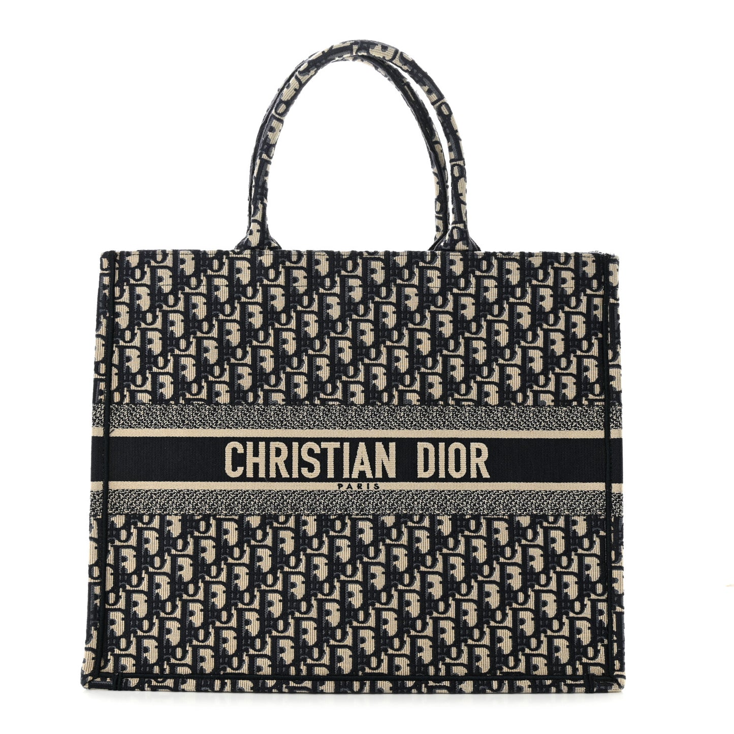 Oblique Large Book Tote Blue Multicolor