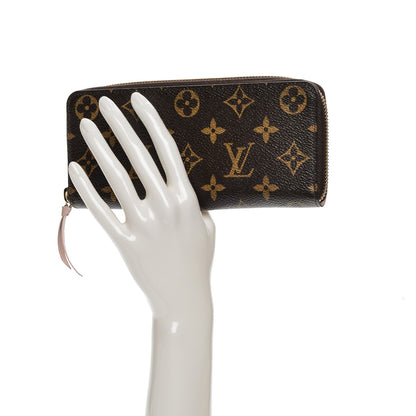 Louis Vuitton Monogram Clemence Wallet Rose Ballerine 2 of 7