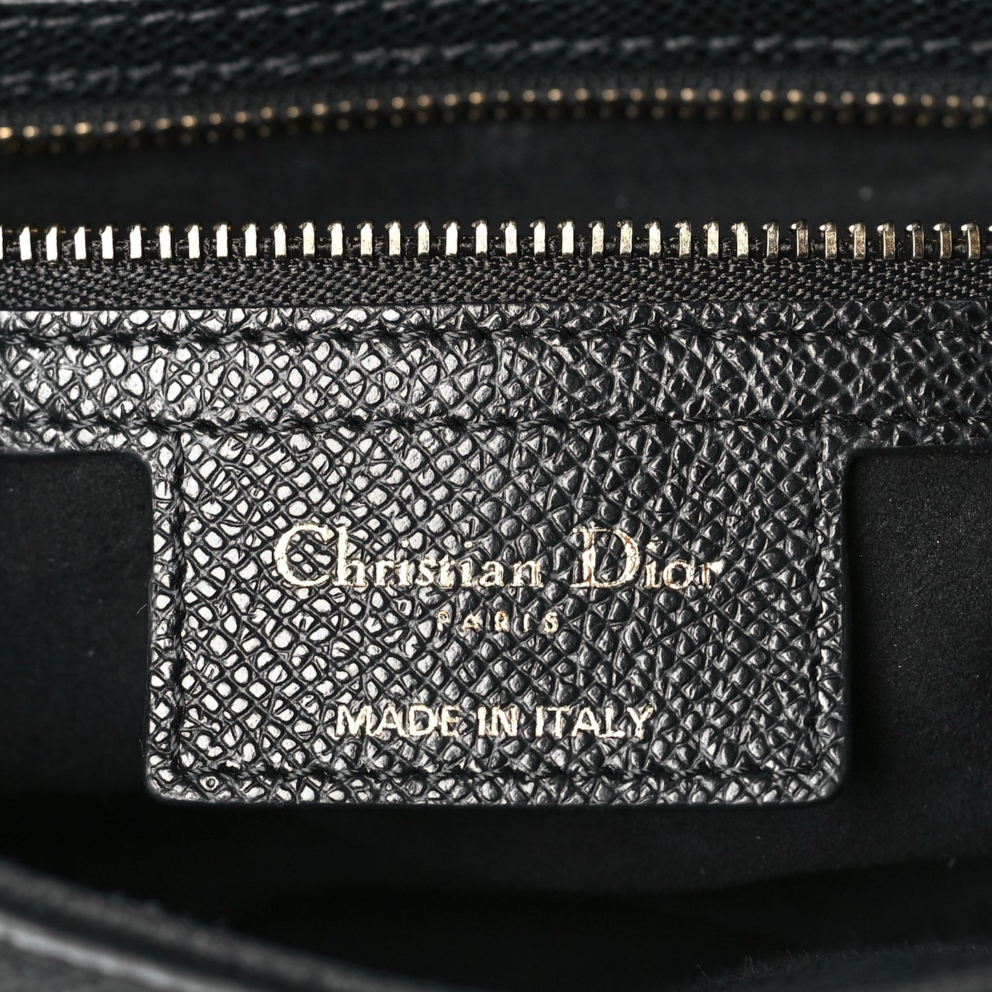 Grained Calfskin Saddle Bag With Strap Black