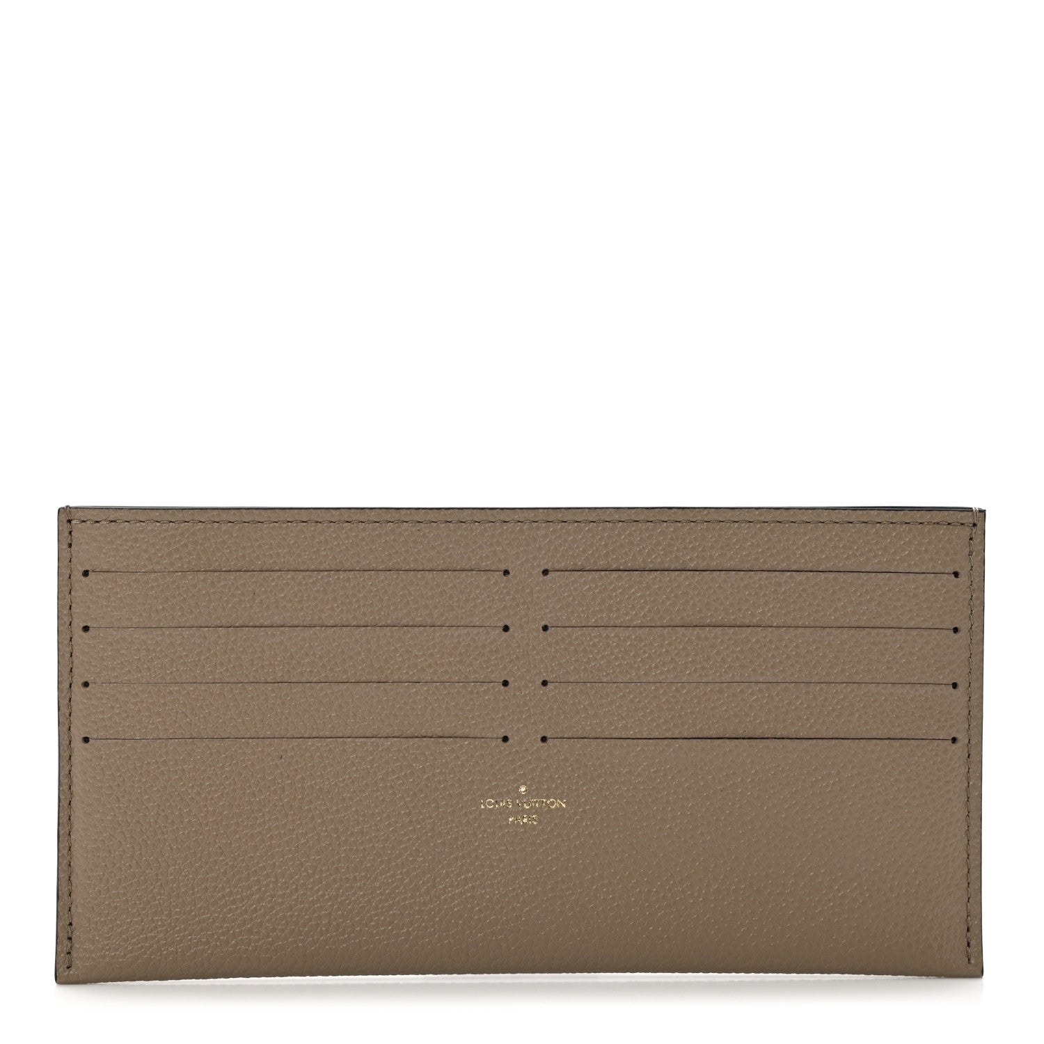 Louis Vuitton Calfskin Felicie Chain Wallet Card Holder Insert Tourterelle 1 of 5