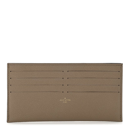 Louis Vuitton Calfskin Felicie Chain Wallet Card Holder Insert Tourterelle 1 of 5