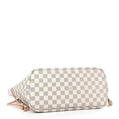 Louis Vuitton Damier Azur Neo Neverfull MM Rose Ballerine 4 of 9