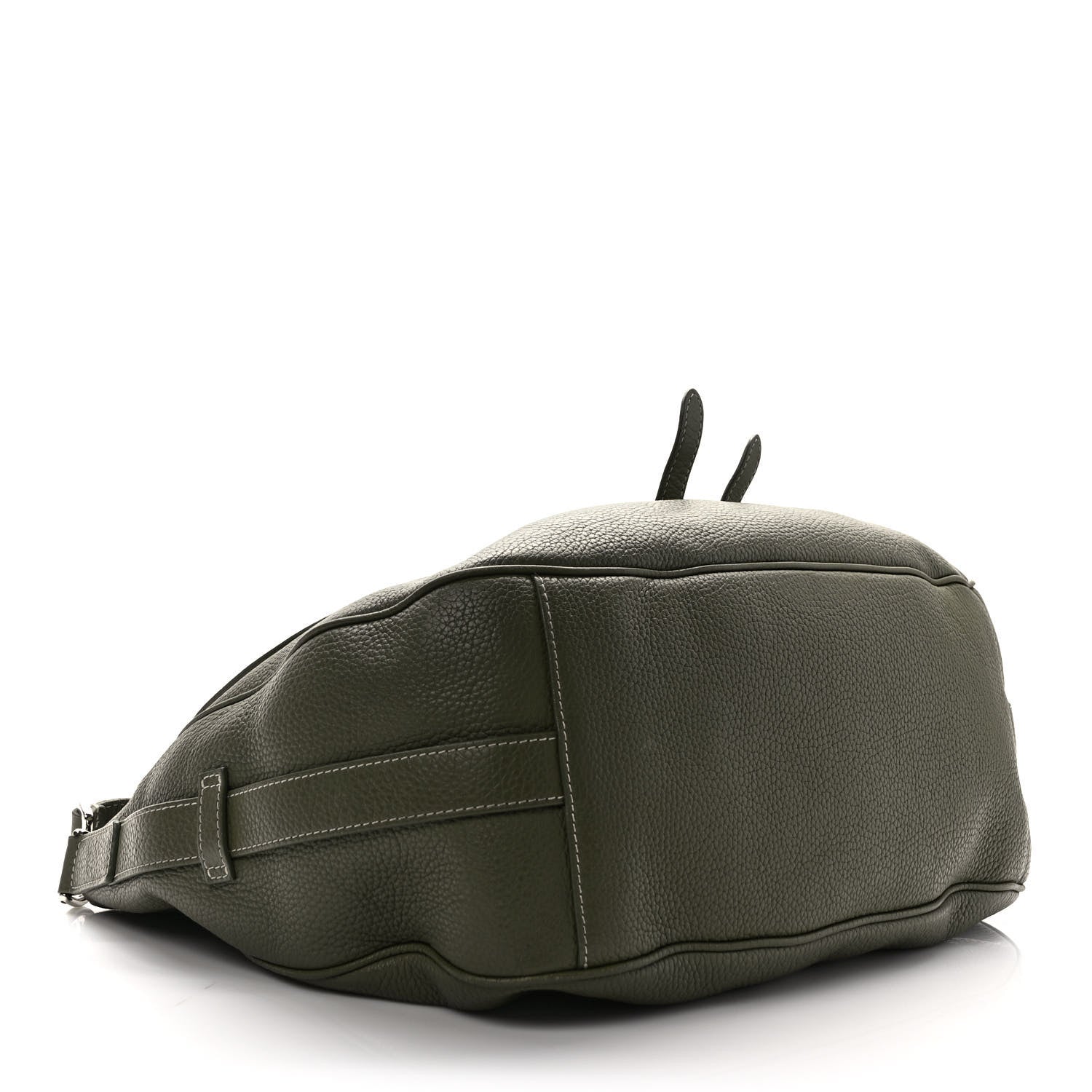 Christian Dior Grained Calfskin Mini Soft Saddle Bag Olive 4 of 9