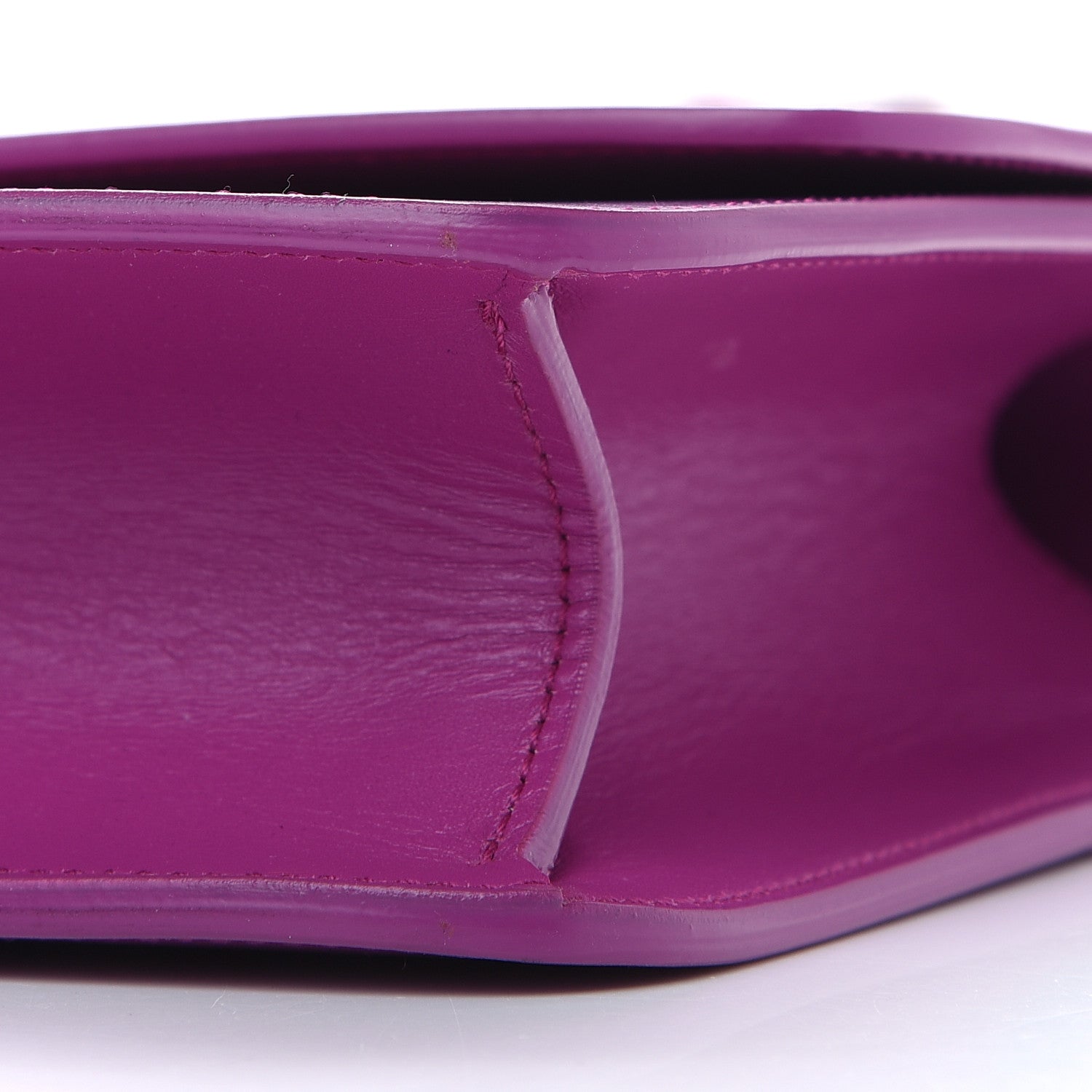 Saint Laurent Smooth Calfskin Le Carre Shoulder Bag Purple 7 of 10