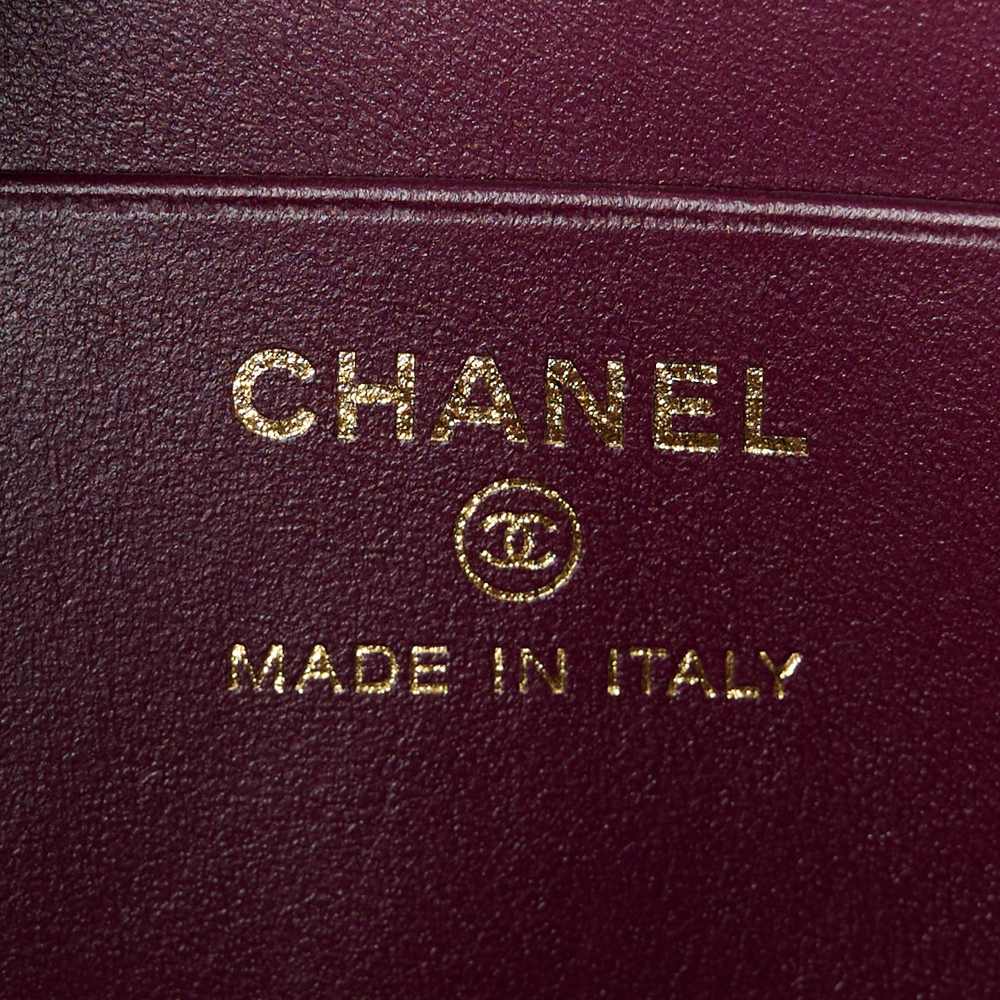 Caviar Quilted Classic Clutch With Chain Dark Burgundy