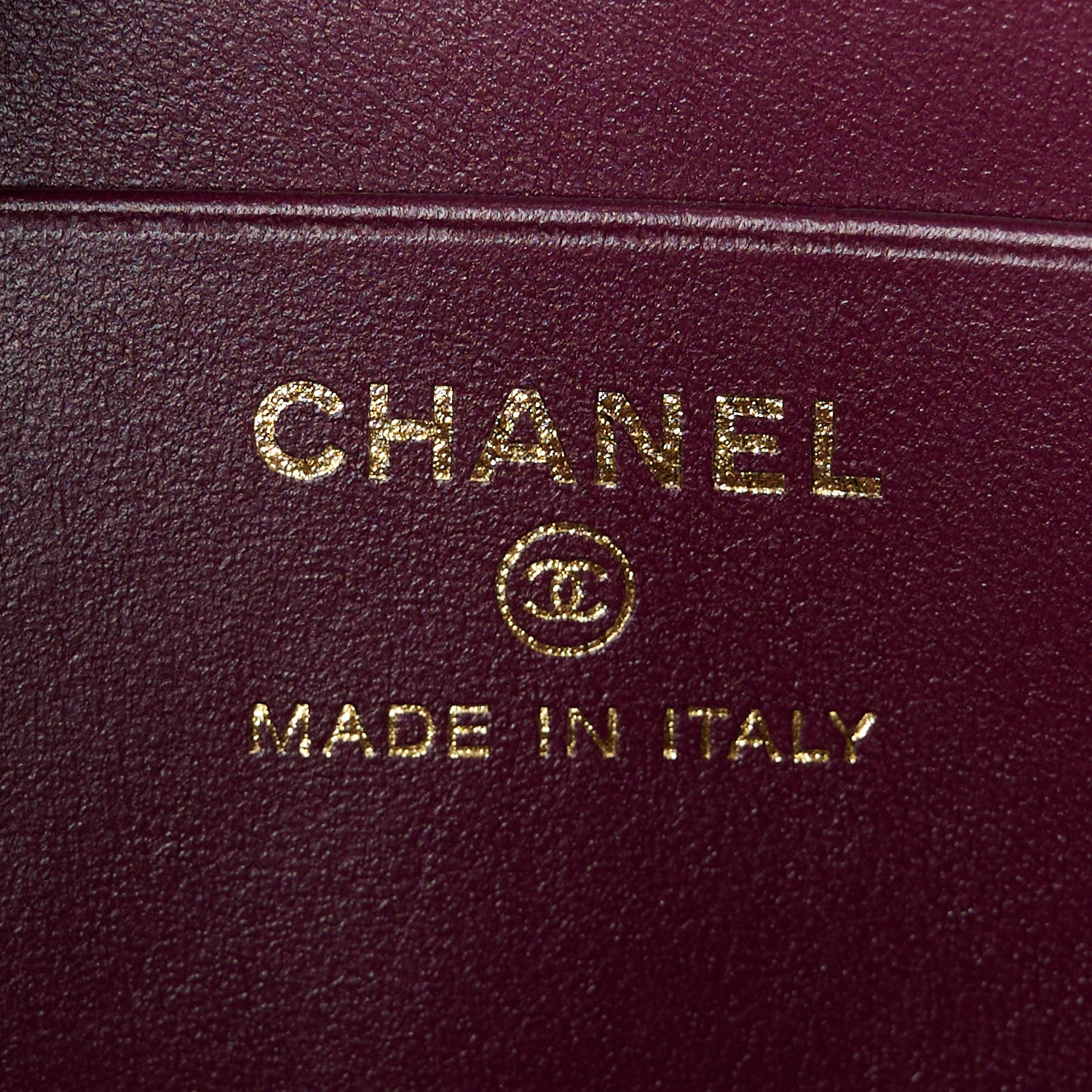 Chanel Caviar Quilted Classic Clutch With Chain Dark Burgundy 6 of 10