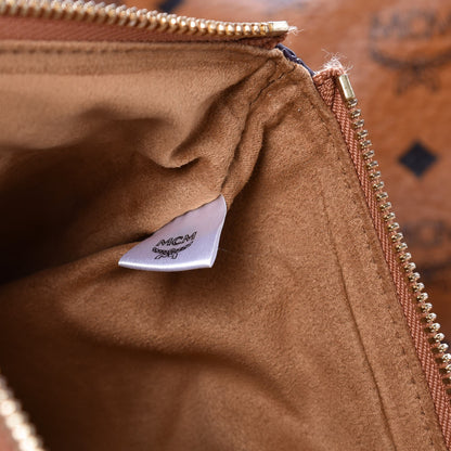 MCM Visetos Large Liz Reversible Shopper Tote Cognac 10 of 13