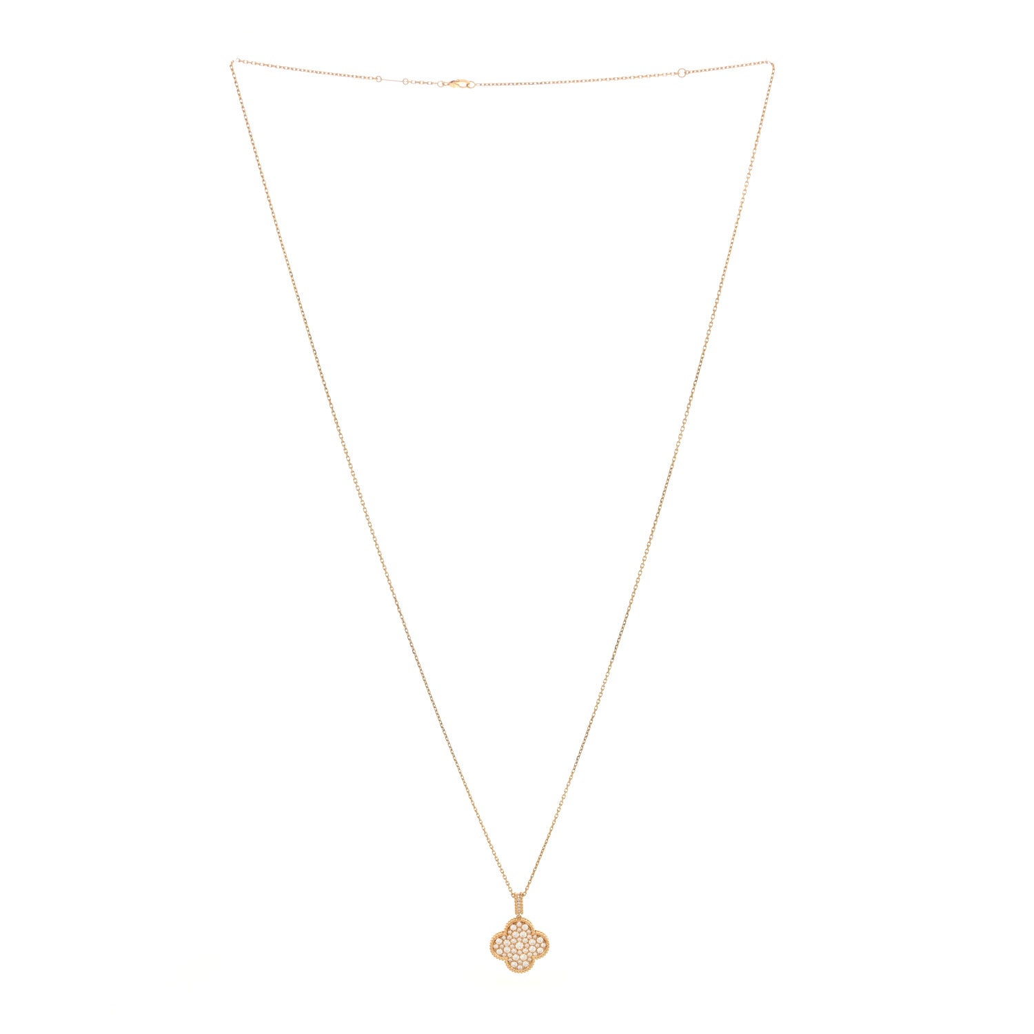 Van Cleef & Arpels 18K Yellow Gold Diamond Magic Alhambra Long Necklace 3 of 5