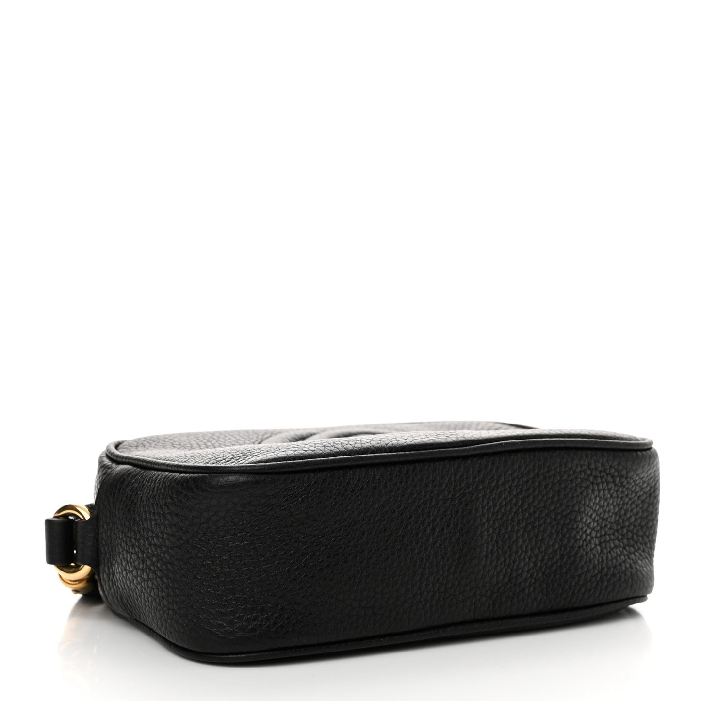 Pebbled Calfskin Mini Soho Disco Bag Black
